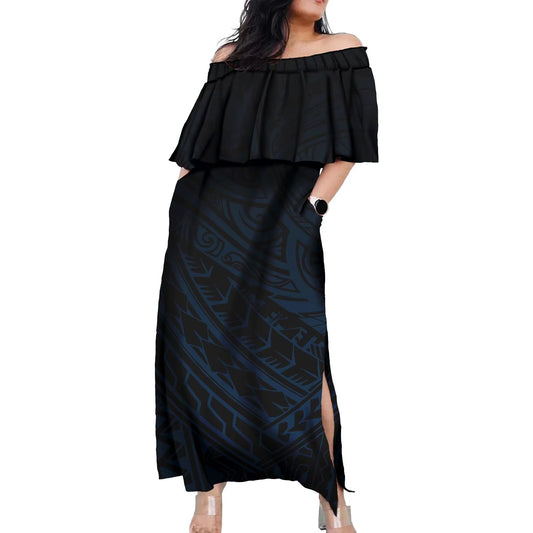Midnight Ruffle Dress