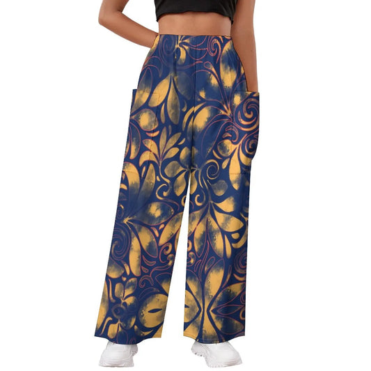 Floral Beach Poly Pocket Flares